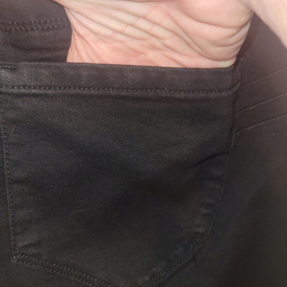 Fashion Nova NEW Lola Black Denim straight leg Jeans 13 Comfort Casual relaxed - Picture 5 of 8